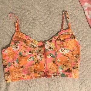 Flowery crop top